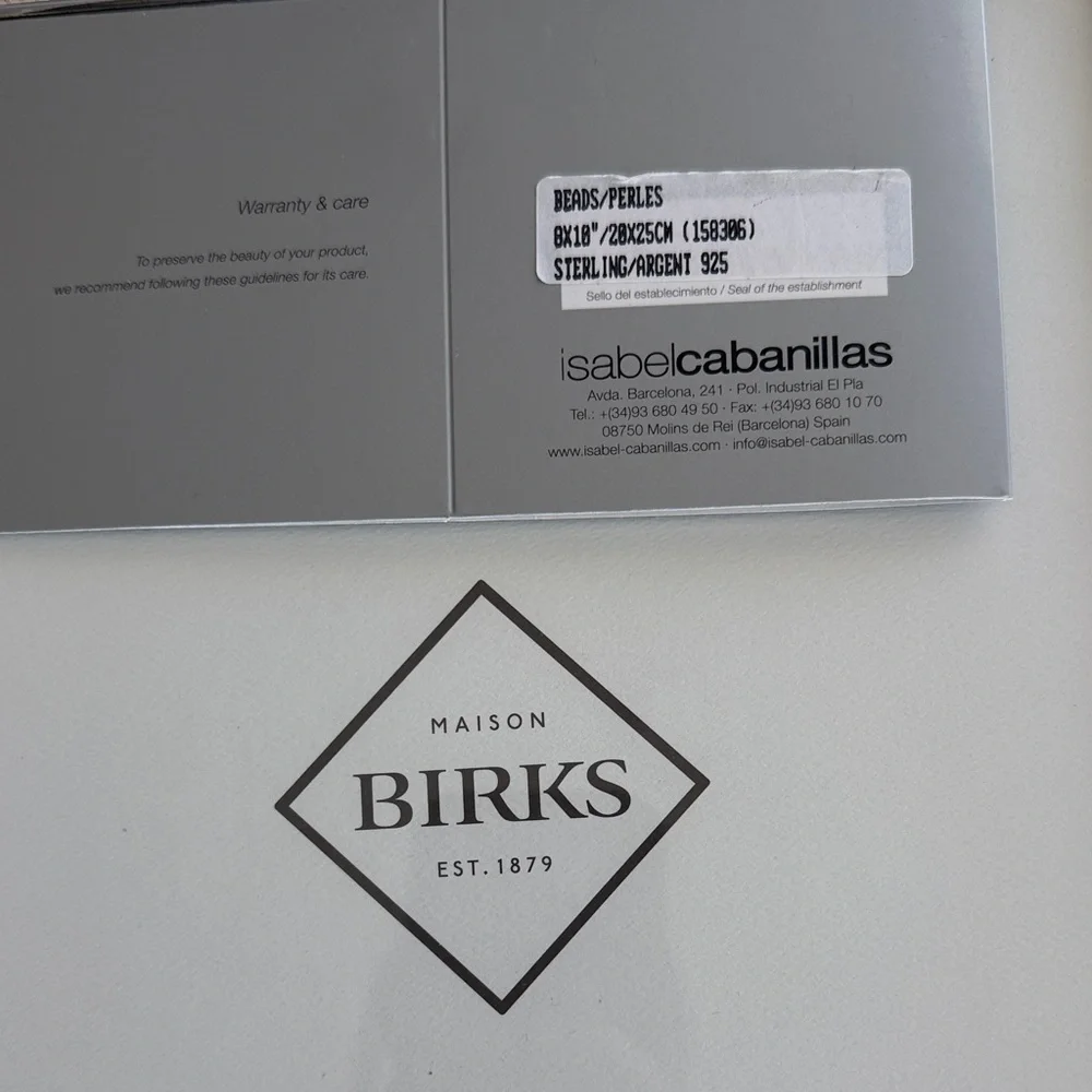 925 Sterling Silver Birks Picture Frame